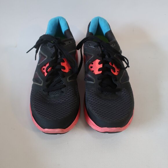 Womens Nike Lunarglide 3 Anthracite Black Pink Blue Trainer Running Sneakers 8 - Picture 4 of 16